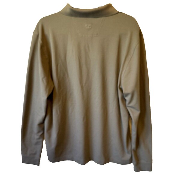 Cutter & Buck Arkansas Razorbacks Polo L 1/4 Button-Up Grey Long Sleeve Pullover - Picture 5 of 13